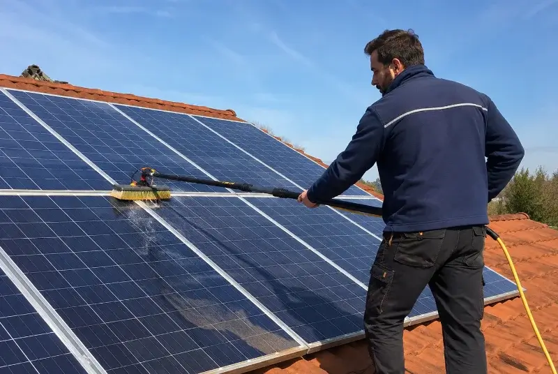 Nettoyage et entretien de panneaux solaires à Archamps